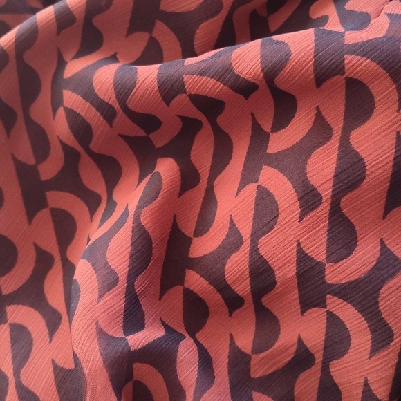 NWT A New Day Long Sleeve Ruched Front Bodycon Dress in Clay/Blk Combo - Picture 10 of 10